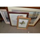 Mixed Lot: Assorted pictures to include R J Scott, study of river scene, H Packwood, study of winter