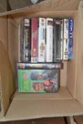 One box of mixed videos