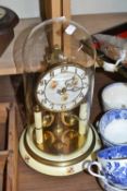 Anniversary clock with floral decorated face