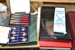 Mixed Lot: Various boxed cutlery, serving dishes etc