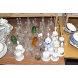 Mixed Lot: Various cut glass porcelain and metal bells