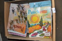 Box of various Punch magazines