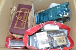 Box of various assorted CD's and cassettes