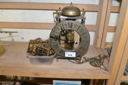 Reproduction lantern style clock plus further clock movement