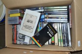 One box of assorted videos