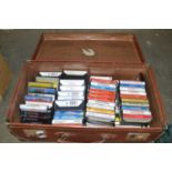 Suitcase of assorted cassettes