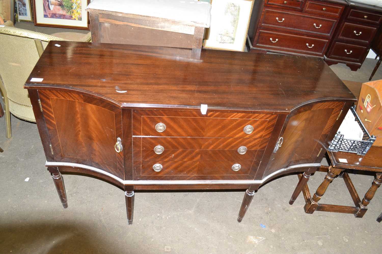 Reproduction mahogany side board