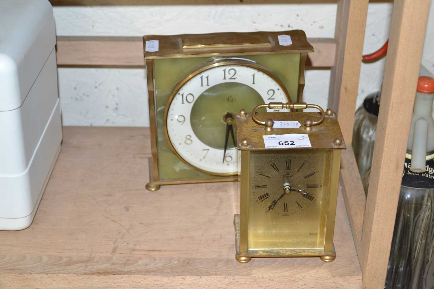 Two modern mantel clocks