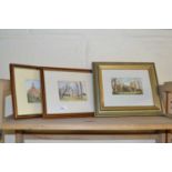 Mixed Lot: Rosemary Jolly, study of St Marys Church, watercolour and W E Richardson, A Broadland