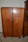 Mid Century hardwood double door wardrobe