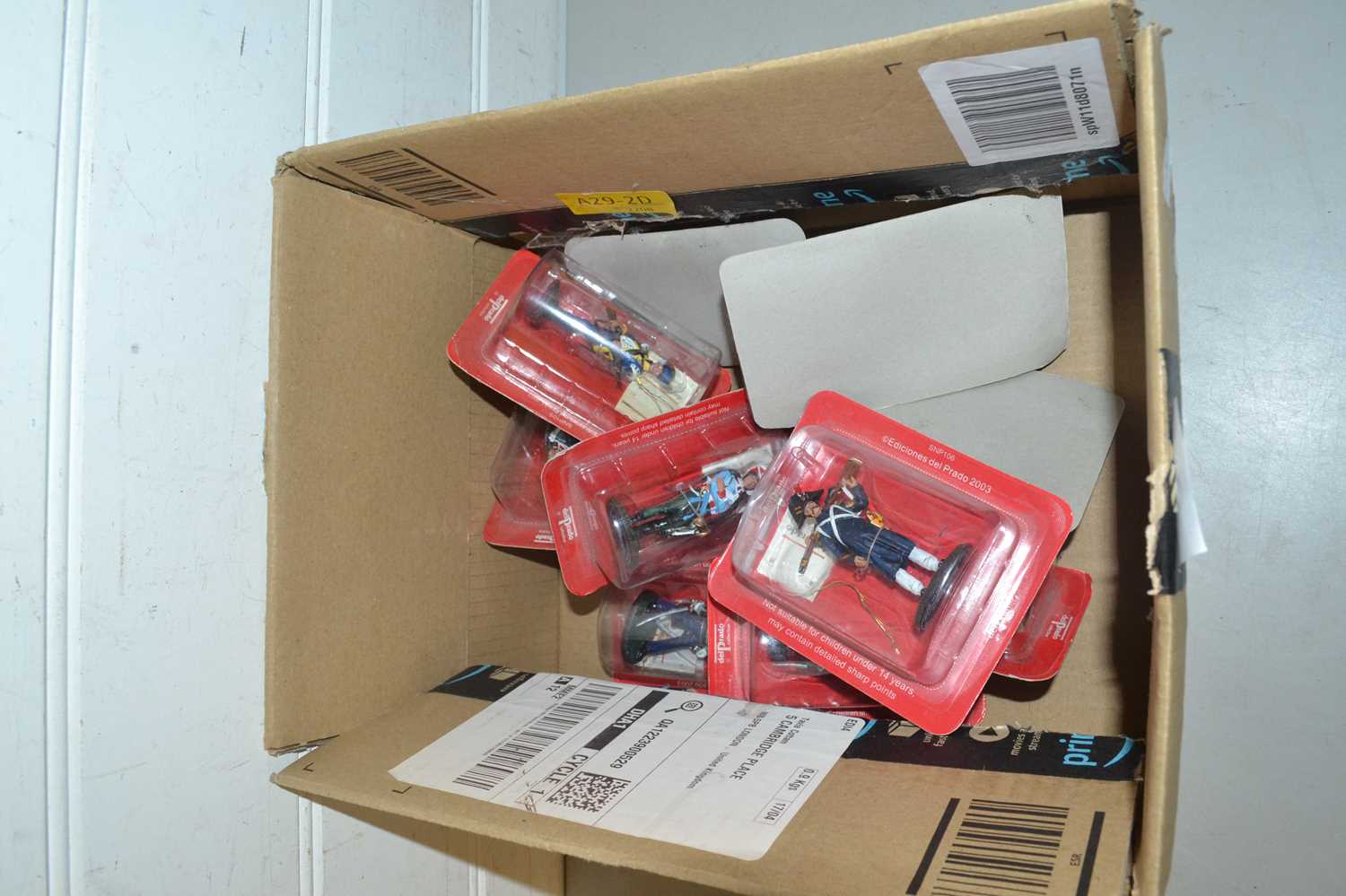 Box of Delprado toy soldiers