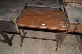 Late Victorian side table on turned frame