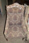 Early 20th Century floral upholstered armchair