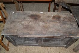 18th Century and later oak coffer (a/f)