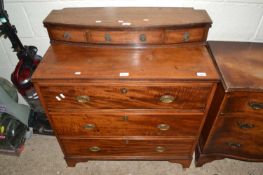 19th Century mahogany three drawer chest