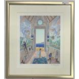 Thomas McKnight (British, 20th century), 'Temple of the Graces', giclee, limited edition,