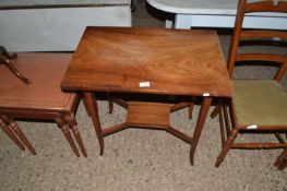 Hardwood two tier occasional table