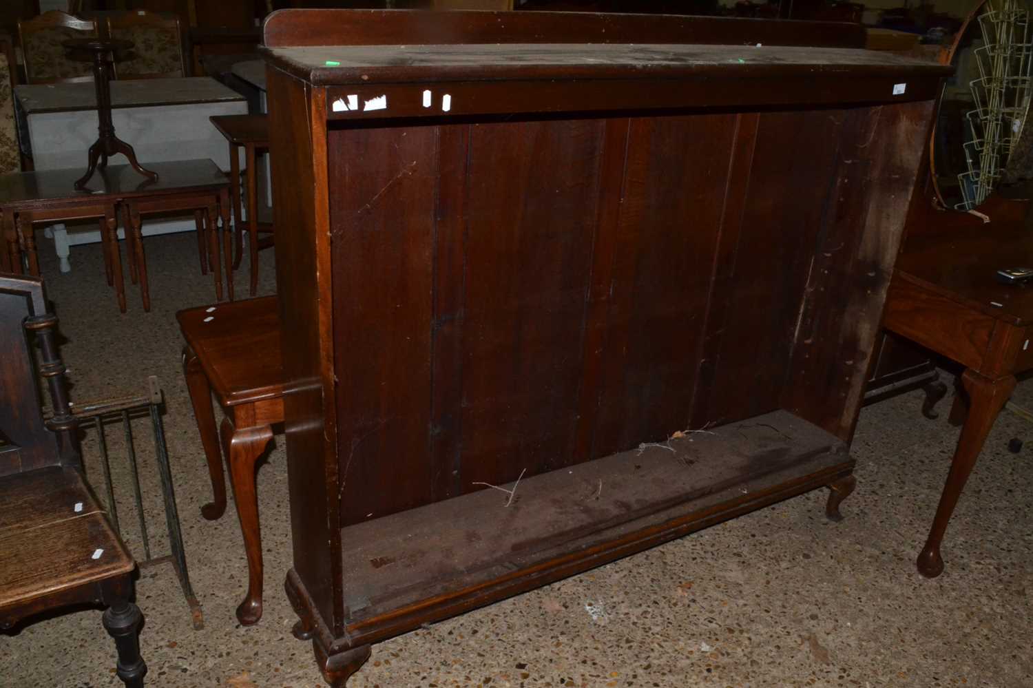 Early 20th Century mahogany open front bookcase cabinet