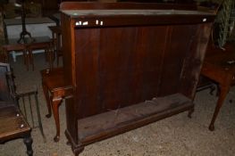 Early 20th Century mahogany open front bookcase cabinet