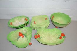 Quantity of Beswick leaf formed table wares