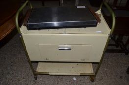 Vintage hostess trolley and hot plate
