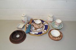 Mixed Lot: Assorted ceramics to include Royal Crown Derby cup and saucer and other items