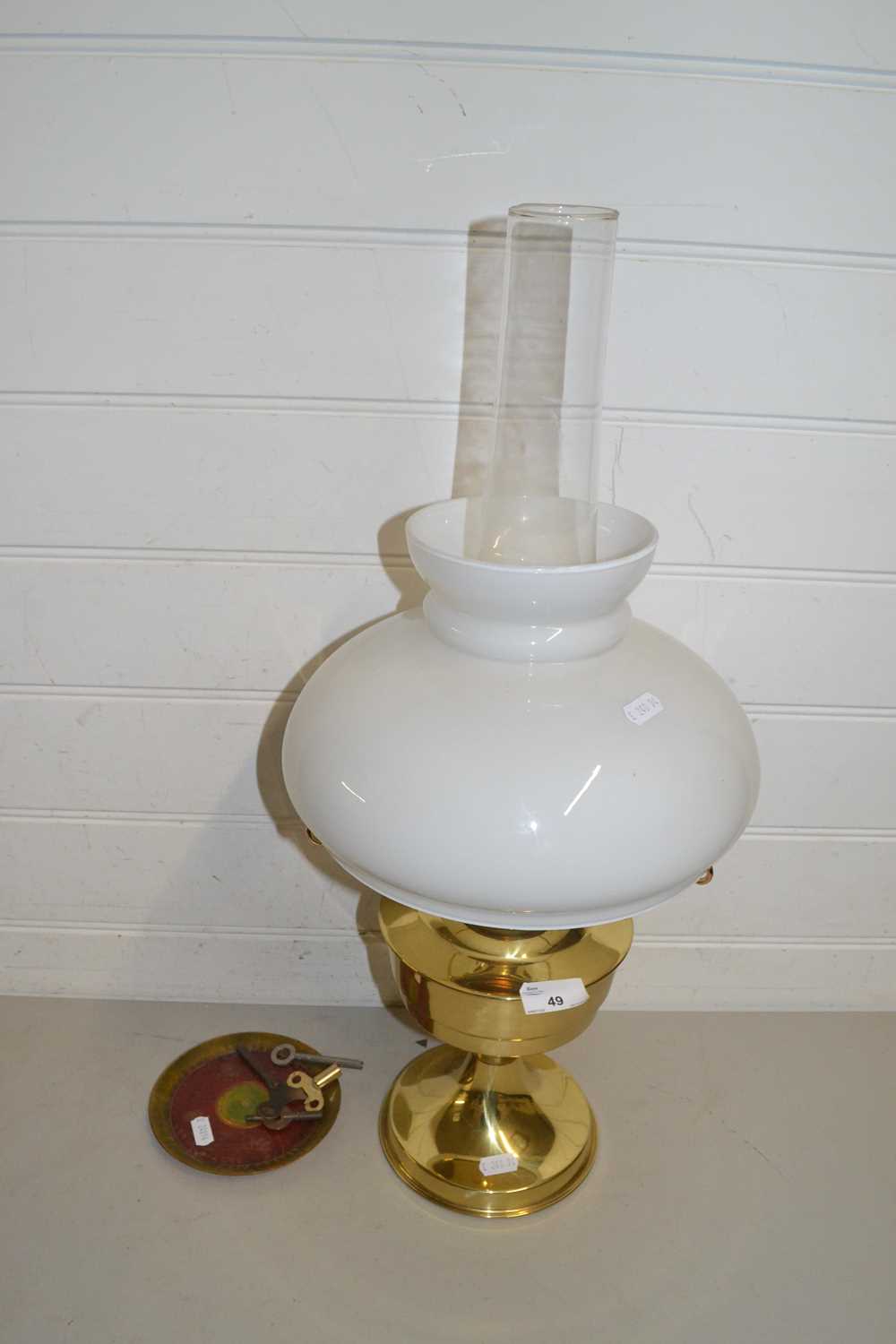 Brass based oil lamp