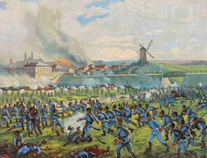 After Max Dittrich and Max Henze (German, 19th century), "Battle of New Orleans" and "Battle of - Image 2 of 3