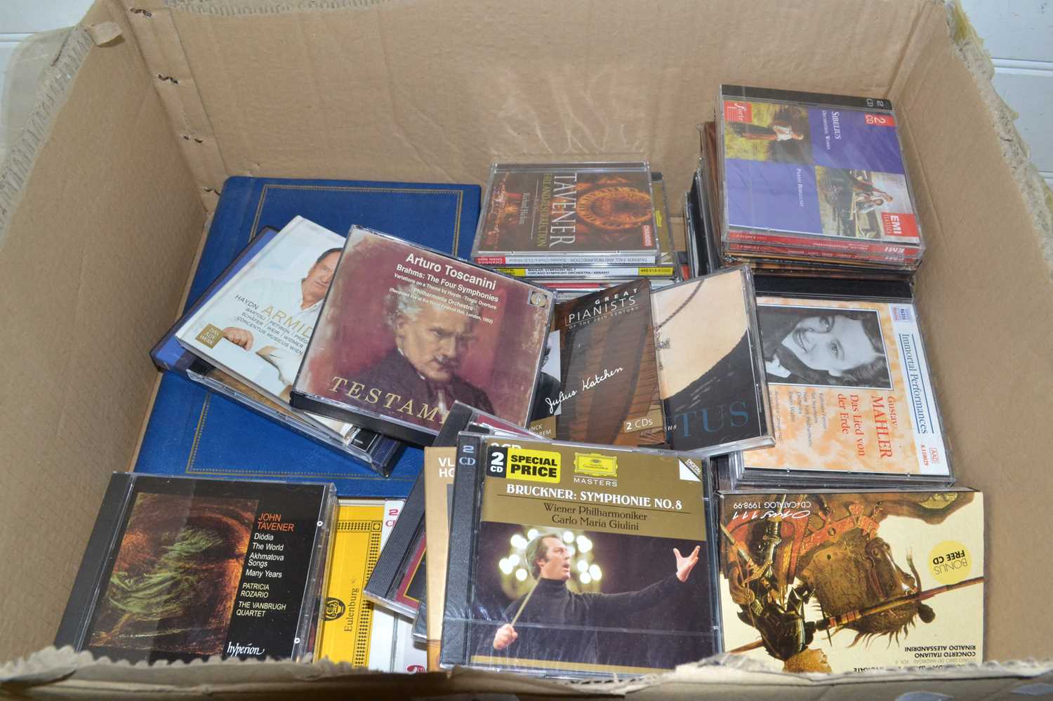 Box of various assorted CD's