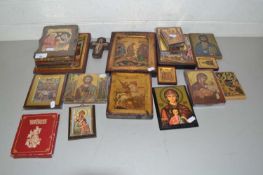 Collection of various modern religious icons