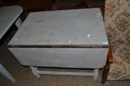 Painted drop leaf occasional table