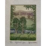Stephen Whittle (British, 20th century), 'Highland Glen' plus 'The Thatched Cottage', limited