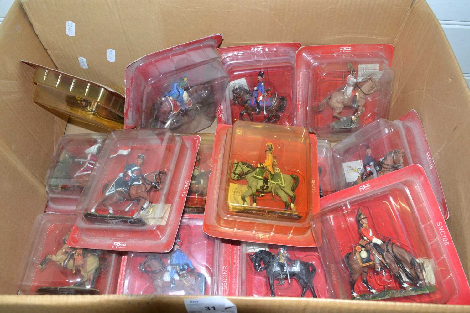 Box of Delprado soldiers on horseback