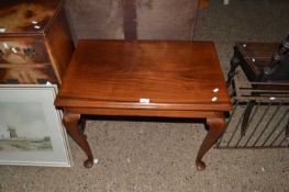 20th Century hardwood cabriole legged occasional table