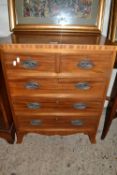 Reproduction Georgian style five drawer chest with outswept legs