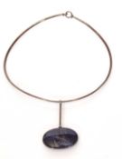 Georg Jensen TORUN Necklace No 174, Pendant No 133, marked 925S, TORUN, Denmark and Georg Jensen, in