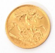 George V half sovereign dated 1914