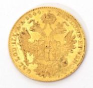 Austria 1844 gold Ducat mint mark A