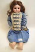 SFBJ doll in blue dress, 53cm long