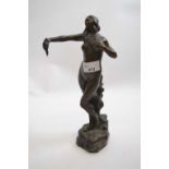 Bronze study of a female nude bearing signature - P Devaux - 29 cm high
