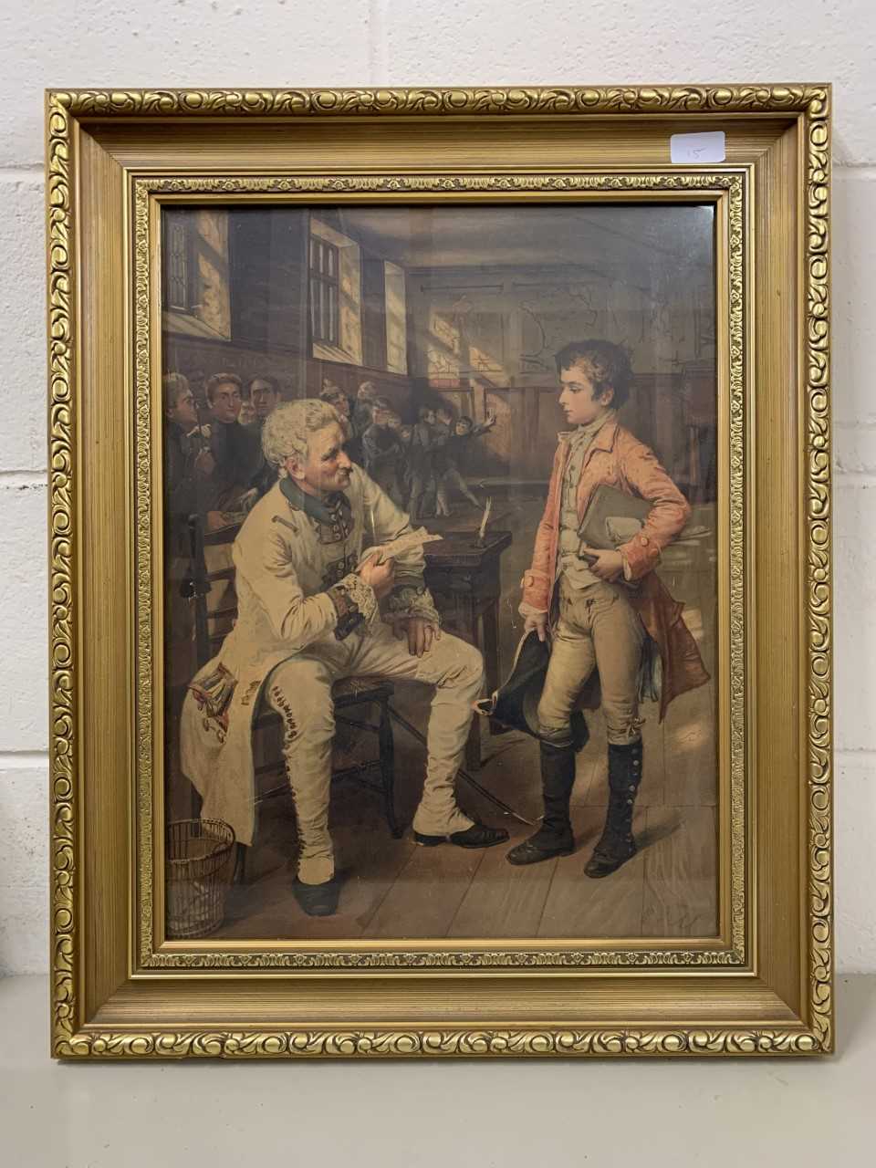 After George William Joy, 'Wellington's first encouter with the French, 1785', chromolithograph,