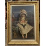 After Sir John Millais (British, 18th century) Cherry Ripe, chromolithograph, framed and gilt