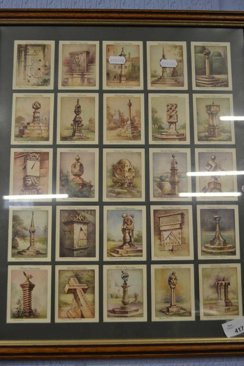 Framed group of cigarette cards, Monuments and Religious Subjects - Image 4 of 4