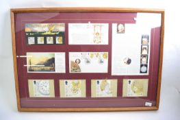 Framed quantity of first day covers, mainly Marine Timekeepers