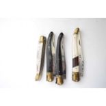 Four Laguiole pen knives