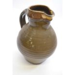 Studio Pottery jug from the St Ives Pottery, 28cm high
