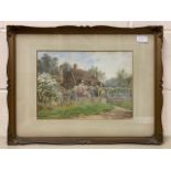 Henry Ashbourne (British, 20th century), 'At Coates Sussex', watercolour, signed, 9.5x13ins,