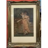 British School, 20th century, mother and child, chromolithograph, mounted,15.5x22.5ins, gilt