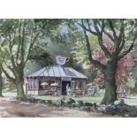 Iain G. Mackay (British, 20th century), 'The Derwent Gardens, Matlock, Bath', watercolour, signed