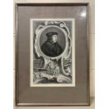 Jacobus Houbraken (Dutch, 18th century), portrait of Thomas Cromwell, Earl of Essex, copper plate